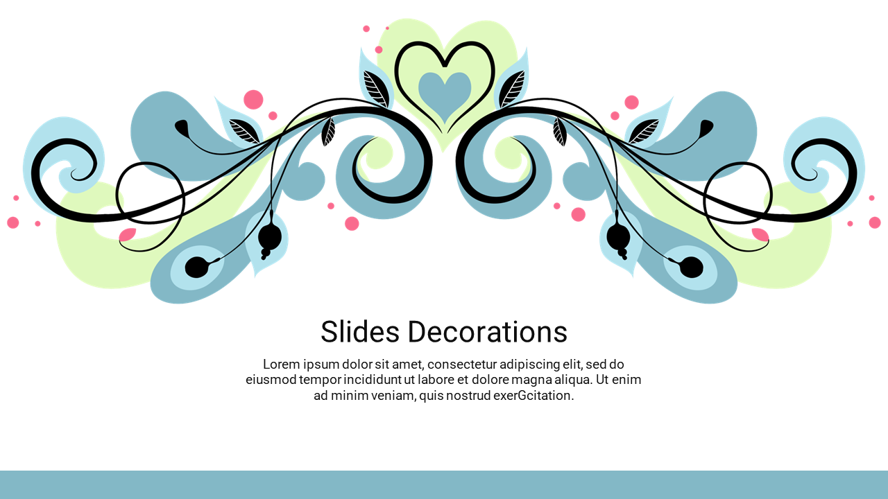 slide presentation decorations